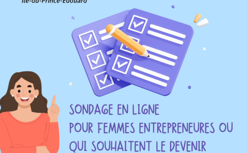 Un sondage pour femmes entrepreneurs
